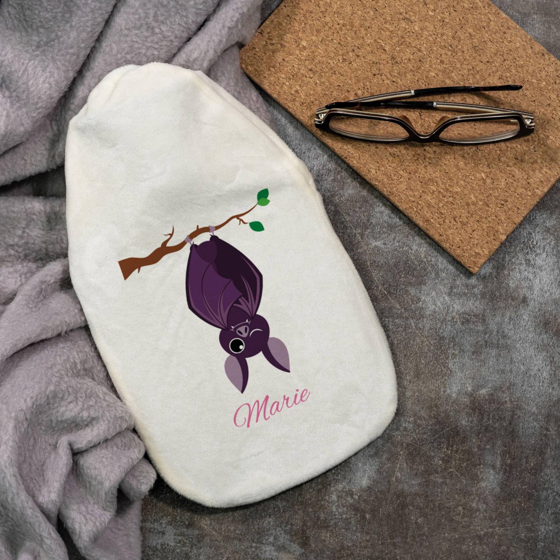 Wärmflasche "Fledermaus" Für Kinder Mit Individuellem Druck Wärmflasche "Fledermaus" Für Kinder Mit Individuellem Druck von stempelfabrikde