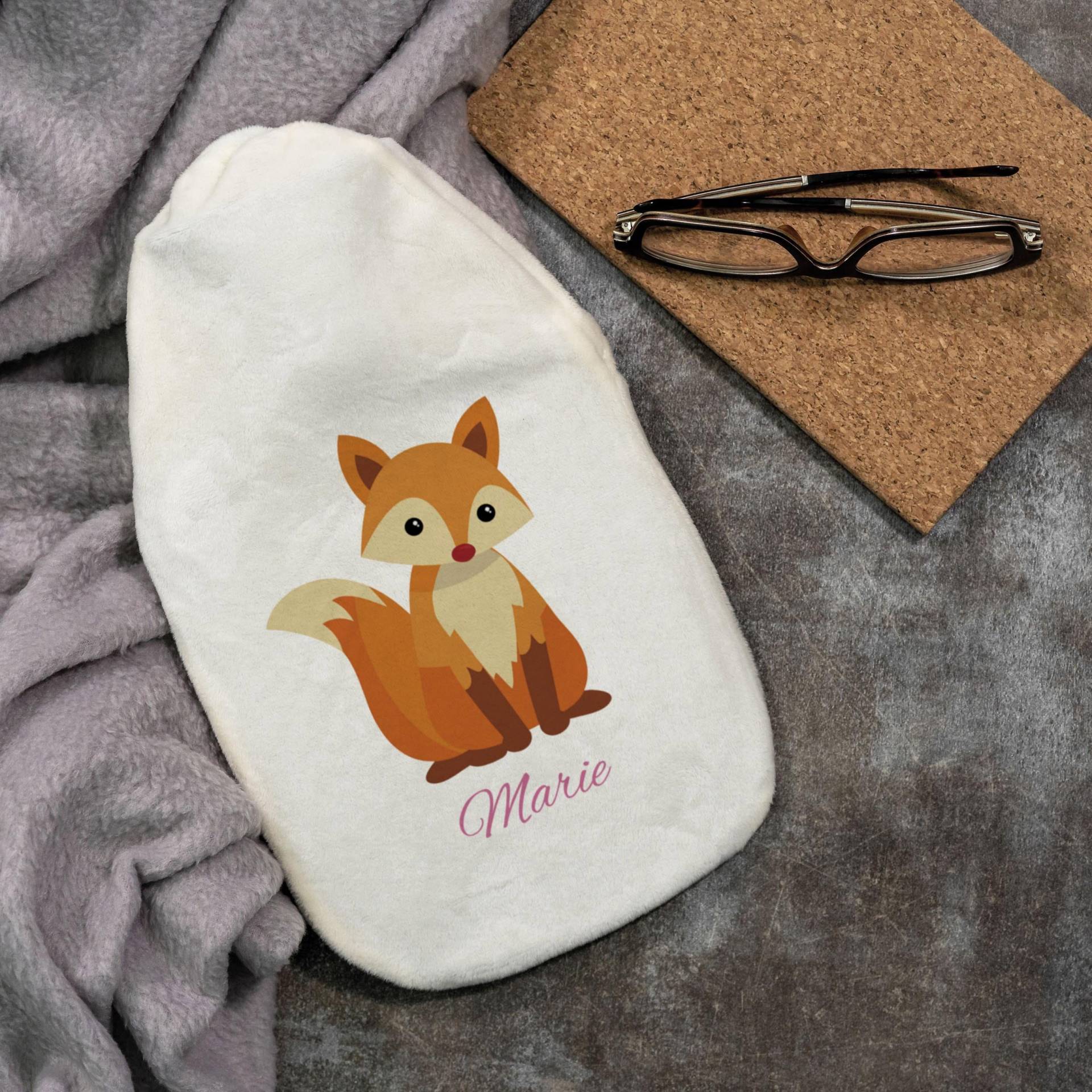 Wärmflasche "Fuchs" Für Kinder Mit Individuellem Druck Wärmflasche "Fuchs" Für Kinder Mit Individuellem Druck von stempelfabrikde