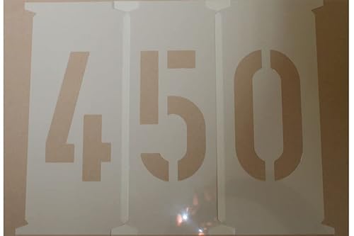 Zahlenschablonen 450mm nach DIN 1451, Zahlenset 0-9, Zahlen Schablonen 45cm Zahlenschablonen 450mm nach DIN 1451, Zahlenset 0-9, Zahlen Schablonen 45cm von stencilBOY