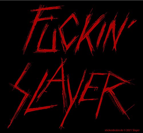 Fuckin' Slayer Aufkleber Sticker Bands Trash-Metal ca.10,5x10 cm von sticker-dealer