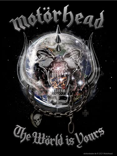 Motörhead Aufkleber The Wörld is Yours Sticker Lemmy ca.13x10 cm von sticker-dealer