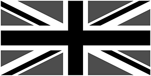 Union Jack Aufkleber Sticker s/w-grau England Großbritannien von sticker-dealer