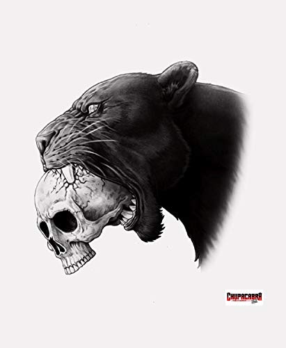 Panther Skull Aufkleber Sticker Schädel Totenkopf Katze ca. 9x9 cm von stickerdealer_chupacabra