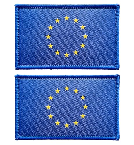 stidsds 2 Stück Europäische Union Flagge Patch Europäische Union Flaggen bestickte Patches Europäische Union Flaggen Militärische Taktische Klettverschluss Patch für Kleidung Hut Rucksäcke Stolz stidsds 2 Stück Europäische Union Flagge Patch Europäische Union Flaggen bestickte Patches Europäische Union Flaggen Militärische Taktische Klettverschluss Patch für Kleidung Hut Rucksäcke Stolz von stidsds
