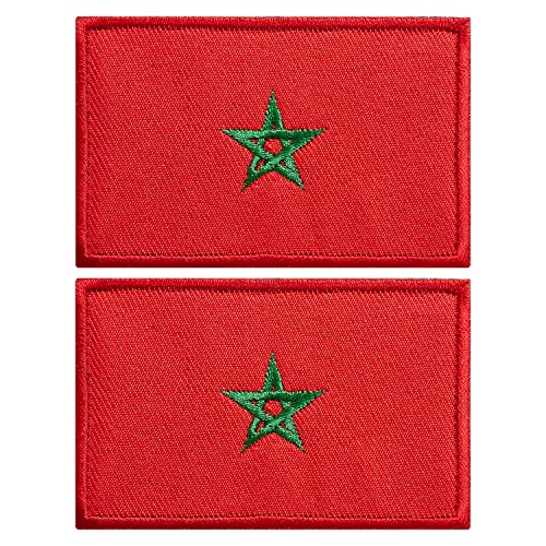 stidsds 2 Stück Marokko Flagge Patch Marokko Flaggen Bestickte Patches Marokkanische Flaggen Militär Taktischer Patch für Kleidung Hut Rucksäcke Pride Dekorationen stidsds 2 Stück Marokko Flagge Patch Marokko Flaggen Bestickte Patches Marokkanische Flaggen Militär Taktischer Patch für Kleidung Hut Rucksäcke Pride Dekorationen von stidsds