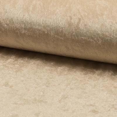 Pannesamt Meterware | 1 Meter | 26 Farben | Brilliant Samt | 145 cm breit | Stoff | Velour (Beige) von stoffmarkt reste truhe