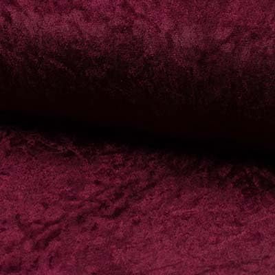 Pannesamt Meterware | 1 Meter | 26 Farben | Brilliant Samt | 145 cm breit | Stoff | Velour (Bordeaux) von stoffmarkt reste truhe