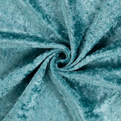 Pannesamt Meterware | 1 Meter | 26 Farben | Brilliant Samt | 145 cm breit | Stoff | Velour (Mint) von stoffmarkt reste truhe