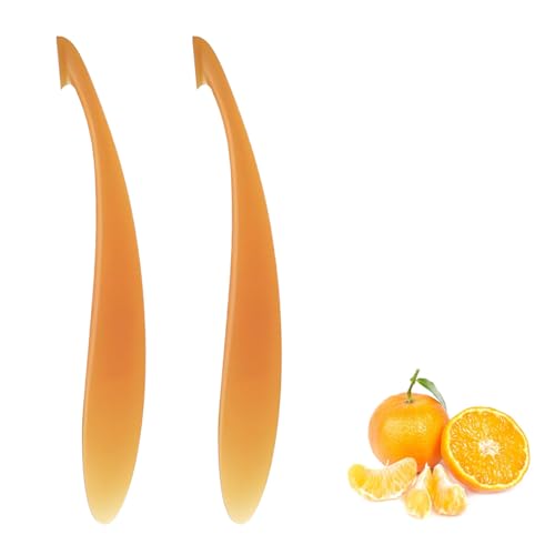 Orangenschäler, 2 Stück, Orangenschäler, multifunktional, langer Griff, einfacher Schäler, für Orangen, Zitronen, Grapefruits, Mangos Orangenschäler, 2 Stück, Orangenschäler, multifunktional, langer Griff, einfacher Schäler, für Orangen, Zitronen, Grapefruits, Mangos von strrng