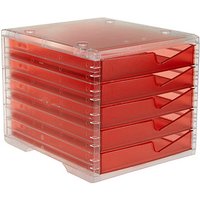 styro Schubladenbox styroswingbox light cranberry 275-8430.22224, DIN C4 mit 5 Schubladen styro Schubladenbox styroswingbox light cranberry 275-8430.22224, DIN C4 mit 5 Schubladen von styro