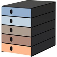 styro Schubladenbox styroval pro Emotions Beach blau, braun, orange 14-8000.BE, DIN C4 mit 5 Schubladen styro Schubladenbox styroval pro Emotions Beach blau, braun, orange 14-8000.BE, DIN C4 mit 5 Schubladen von styro