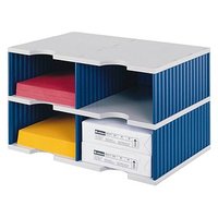styro Sortierstation Styrodoc Jumbo Grundeinheit grau/blau mit 4 Fächer styro Sortierstation Styrodoc Jumbo Grundeinheit grau/blau mit 4 Fächer von styro