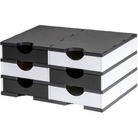 styro Sortierstation styrodoc duo Standard schwarz/weiß mit 6 Fächer styro Sortierstation styrodoc duo Standard schwarz/weiß mit 6 Fächer von styro