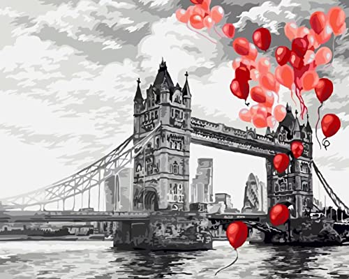 Malen nach Zahlen für Erwachsene Anfänger, London Tower Bridge Malen nach Zahlen für Anfänger, Acryl Malen nach Zahlen für Kinder, perfekt als Geschenkdekoration, 40.6x50.8 cm Malen nach Zahlen für Erwachsene Anfänger, London Tower Bridge Malen nach Zahlen für Anfänger, Acryl Malen nach Zahlen für Kinder, perfekt als Geschenkdekoration, 40.6x50.8 cm von sukoly