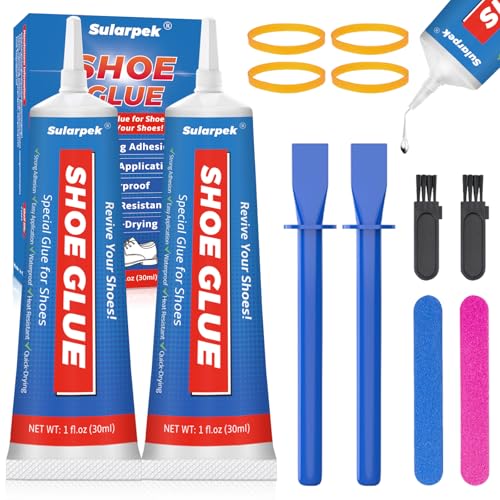 Sularpek 2*30 ml Schuhsohlenkleber, Schuhkleber Extra Stark Wasserfest, Transparenter Schuh Kleber, Kleber für Schuhe, Kleber Schuhsohle zur Reparatur Sneakers, Stiefel, Sandalen, High Heels und mehr Sularpek 2*30 ml Schuhsohlenkleber, Schuhkleber Extra Stark Wasserfest, Transparenter Schuh Kleber, Kleber für Schuhe, Kleber Schuhsohle zur Reparatur Sneakers, Stiefel, Sandalen, High Heels und mehr von sularpek