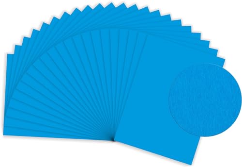 Sumico Fotokarton - 300g/m² - DIN A4-50 Bogen - - für Kindergärten und Schulen - zum Basteln, Gestalten und Designen (Blau) von sumico