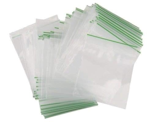 100 transparente Plastiktüten, 55 mm x 65 mm, wiederverschließbar, mit Druckverschluss 100 transparente Plastiktüten, 55 mm x 65 mm, wiederverschließbar, mit Druckverschluss von Zipper Bag