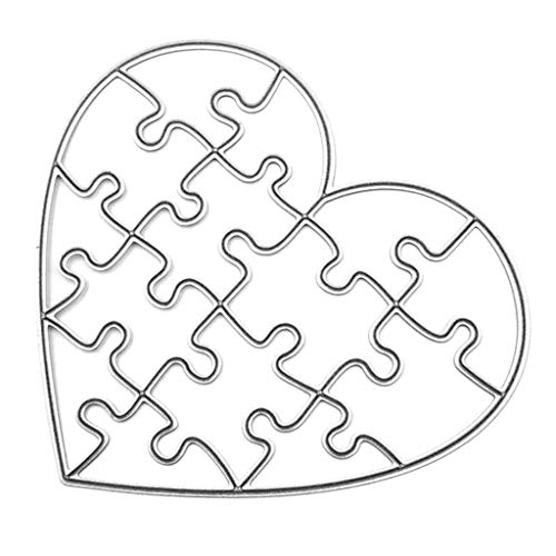 sunhoyu Stanzschablonen Stampin Up,Metall Scrapbooking Stanzschablone Stanzen Schneiden Schablonen Stanzformen für DIY Scrapbooking Album,DM312 love puzzle * sunhoyu Stanzschablonen Stampin Up,Metall Scrapbooking Stanzschablone Stanzen Schneiden Schablonen Stanzformen für DIY Scrapbooking Album,DM312 love puzzle * von sunhoyu