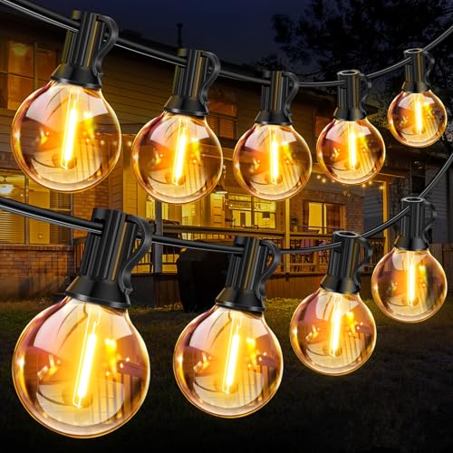 sununiny Solar Lichterkette Außen,15M Solar Lichterkette Glühbirnen Aussen für Außenbereich, Wasserdichte G40 LED-Terrassenbeleuchtung, 50+2 Plastik LED Birnen, Solarleuchten für Garten, Balkon sununiny Solar Lichterkette Außen,15M Solar Lichterkette Glühbirnen Aussen für Außenbereich, Wasserdichte G40 LED-Terrassenbeleuchtung, 50+2 Plastik LED Birnen, Solarleuchten für Garten, Balkon von sununiny
