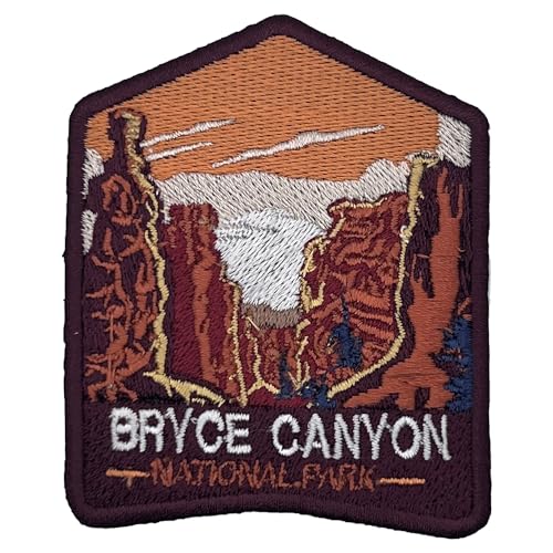 Bryce Canyon US National Park Patch Souvenir – besticktes Reiseabzeichen zum Aufbügeln auf Stoff – 63 National Park Collection Bryce Canyon US National Park Patch Souvenir – besticktes Reiseabzeichen zum Aufbügeln auf Stoff – 63 National Park Collection von supersenter