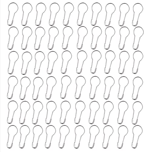 2 cm Metall-Kürbisstift/Glühbirnen-Stift/Sicherheitsnadeln/Kleidungsanhänger-Pins/Kalebar-Pin, Perlen-Nadelstifte, DIY-Wohnaccessoires (Silber, 200 Stück) von supershop