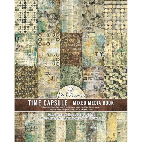 Ciao Bella Mixed Media Book A4 Maxi – 39 Musterseiten + 11 Ephemera-Seiten (Zeitkapsel) von susiebsupplies