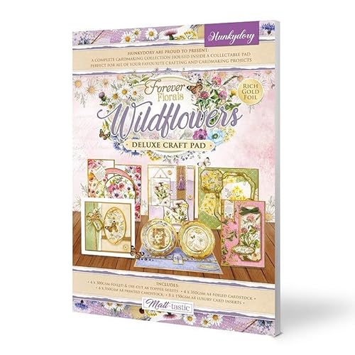 Hunkydory Deluxe Bastelblock, Kartenherstellung, Wildblumen-Motiv von susiebsupplies