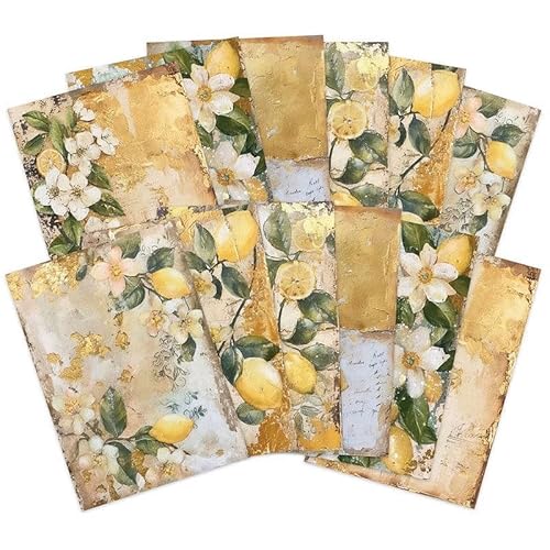 Hunkydory – Entzückende Designer-Karte, Packung enthält 12 Blatt (Heritage Lemons) von susiebsupplies