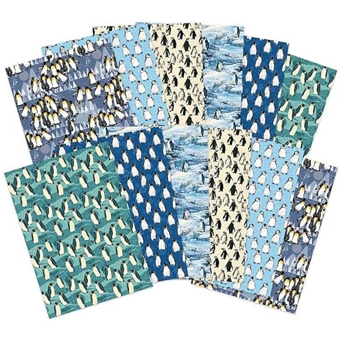 Hunkydory – Entzückende Designer-Karte, Packung enthält 12 Blatt (Pinguinparade) von susiebsupplies
