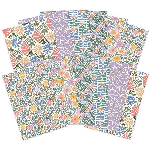 Hunkydory – Entzückende Designer-Karte, Packung enthält 12 Blatt (flippige Blumen) von susiebsupplies