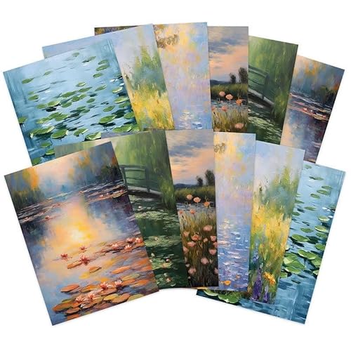 Hunkydory – Entzückende Designer-Karte, Packung enthält 12 Blatt (ruhige Eindrücke) von susiebsupplies