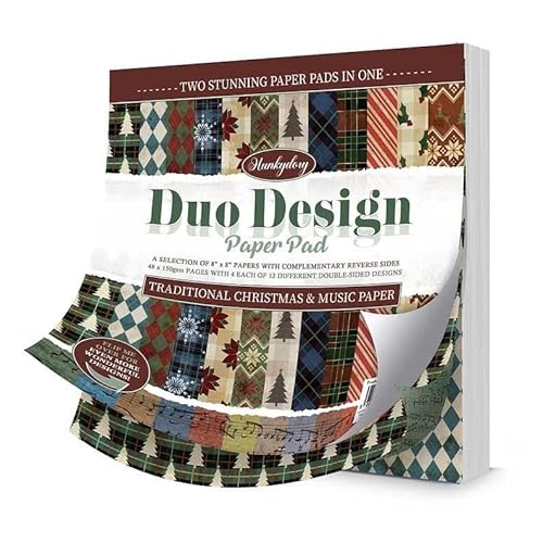 Hunkydory Papierblöcke, Duo-Design, traditionelles Weihnachts- und Musikpapier Hunkydory Papierblöcke, Duo-Design, traditionelles Weihnachts- und Musikpapier von susiebsupplies