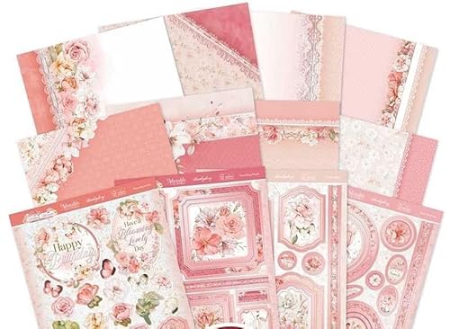 Hunkydory Topper-Kollektion – Blushing Blossoms – A4-Karton – für mindestens 16 Karten von susiebsupplies