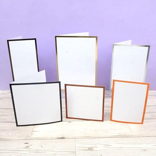 Megabuy Kartenrohlinge und Umschläge mit foliertem Rand, Metallics-Edition Megabuy Kartenrohlinge und Umschläge mit foliertem Rand, Metallics-Edition von susiebsupplies