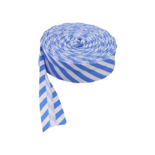 susiodeu Baumwoll Schrägband, vielseitiger Besatz für Nähprojekte, Kleidung bis hin zu Heimdekoration, gepunktetes und gestreiftes Kantenband, Blaue Streifen susiodeu Baumwoll Schrägband, vielseitiger Besatz für Nähprojekte, Kleidung bis hin zu Heimdekoration, gepunktetes und gestreiftes Kantenband, Blaue Streifen von susiodeu