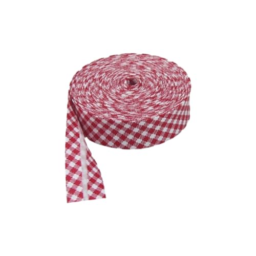 susiodeu Baumwoll Schrägband, vielseitiger Besatz für Nähprojekte, Kleidung bis hin zu Heimdekoration, gepunktetes und gestreiftes Kantenband, Großes rotes Plaid susiodeu Baumwoll Schrägband, vielseitiger Besatz für Nähprojekte, Kleidung bis hin zu Heimdekoration, gepunktetes und gestreiftes Kantenband, Großes rotes Plaid von susiodeu