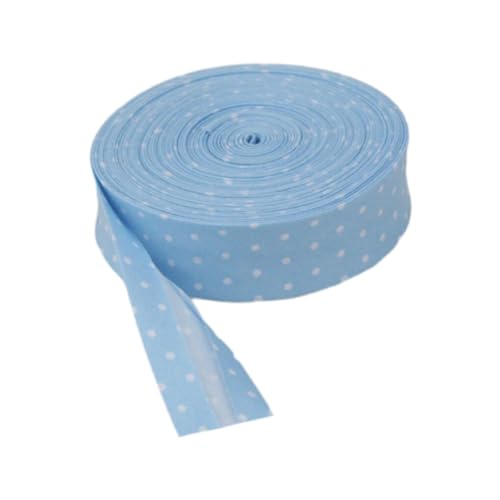 susiodeu Baumwoll Schrägband, vielseitiger Besatz für Nähprojekte, Kleidung bis hin zu Heimdekoration, gepunktetes und gestreiftes Kantenband, Kleiner Blauer Himmel susiodeu Baumwoll Schrägband, vielseitiger Besatz für Nähprojekte, Kleidung bis hin zu Heimdekoration, gepunktetes und gestreiftes Kantenband, Kleiner Blauer Himmel von susiodeu