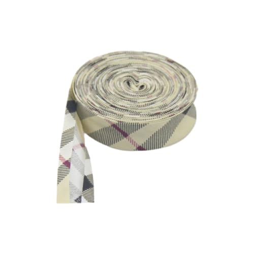 susiodeu Baumwoll Schrägband, vielseitiger Besatz für Nähprojekte, Kleidung bis hin zu Heimdekoration, gepunktetes und gestreiftes Kantenband, klassisches Plaid susiodeu Baumwoll Schrägband, vielseitiger Besatz für Nähprojekte, Kleidung bis hin zu Heimdekoration, gepunktetes und gestreiftes Kantenband, klassisches Plaid von susiodeu