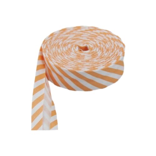 susiodeu Baumwoll Schrägband, vielseitiger Besatz für Nähprojekte, Kleidung bis hin zu Heimdekoration, gepunktetes und gestreiftes Kantenband, orangefarbene Streifen susiodeu Baumwoll Schrägband, vielseitiger Besatz für Nähprojekte, Kleidung bis hin zu Heimdekoration, gepunktetes und gestreiftes Kantenband, orangefarbene Streifen von susiodeu