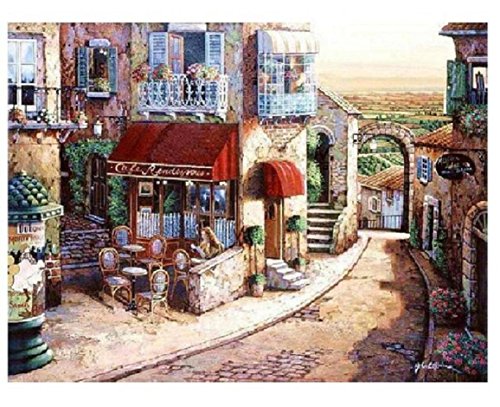 sweet homw Stadt am Abend rechtzeitig gezählt Kreuzstich Kit, 14 k, 400 * 299stitch 81 * 54cm Kreuz Stich-Bausätze von max stitch design