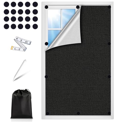 Sonnenschutz Fenster Verdunkelung Magnetisch 70X120CM Dachfenster Verdunkelung 100% lichtundurchlässig, Verdunklungsstoff Magnetverschluss Verdunklungsfolie für Fenster abdunkeln Sonnenschutz Fenster Verdunkelung Magnetisch 70X120CM Dachfenster Verdunkelung 100% lichtundurchlässig, Verdunklungsstoff Magnetverschluss Verdunklungsfolie für Fenster abdunkeln von swihorab