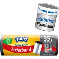 swirl® Müllbeutel Reißfest & Dicht 4629 35,0 l schwarz, 10 St. von swirl®