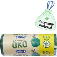 swirl® Müllbeutel Öko 5285824002 60,0 l grün, 8 St. von swirl®