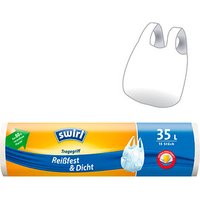 swirl® Müllbeutel Reißfest & Dicht 1928 35,0 l weiß, 15 St. von swirl®