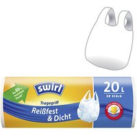 swirl® Müllbeutel Reißfest & Dicht 2282 20,0 l weiß, 20 St. von swirl®