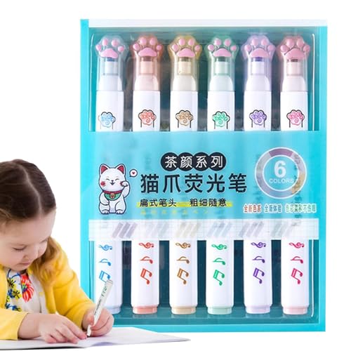 Highlighter Marker - Fasertipp niedliche Highlighters | Farbgeschmack | Kinderpädagogische Spielzeug | Festival Highlighter Stifte für Briefe Karten Notizen-Erkrankung Scrapbooking Highlighter Marker - Fasertipp niedliche Highlighters | Farbgeschmack | Kinderpädagogische Spielzeug | Festival Highlighter Stifte für Briefe Karten Notizen-Erkrankung Scrapbooking von syayw