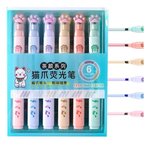Highlighter Marker - Fasertipp niedliche Highlighters | Farbgeschmack | Kinderpädagogische Spielzeug | Festival Highlighter Stifte für Briefe Karten Notizen-Erkrankung Scrapbooking Highlighter Marker - Fasertipp niedliche Highlighters | Farbgeschmack | Kinderpädagogische Spielzeug | Festival Highlighter Stifte für Briefe Karten Notizen-Erkrankung Scrapbooking von syayw