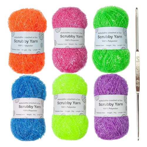 Rasentrimmgarn – Skeins – weiches Garn in mehreren Farben für Strickwaren – Reinigungsgarn aus Plüsch | recycelbares Garn für Badetücher, Geschirrtücher Rasentrimmgarn – Skeins – weiches Garn in mehreren Farben für Strickwaren – Reinigungsgarn aus Plüsch | recycelbares Garn für Badetücher, Geschirrtücher von syayw