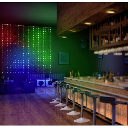 sygonix Lichtervorhang Innen 230 V/50 Hz 400 RGB per App steuerbar, mit Farbwechsel, dimmbar, mit Flackereffekt, Timer von sygonix