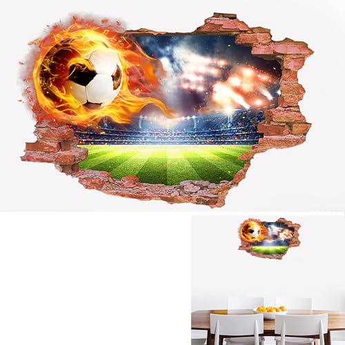 Syiyunran 3d Wandtattoo Fussball Kinderzimmer - 1pc Fußball Wandsticker Jungen Selbstklebende Durchbruch Poster Junge Für Jugendzimmer Teenager Schlafzimmer Fußball Junge Wand Deko Aufkleber Syiyunran 3d Wandtattoo Fussball Kinderzimmer - 1pc Fußball Wandsticker Jungen Selbstklebende Durchbruch Poster Junge Für Jugendzimmer Teenager Schlafzimmer Fußball Junge Wand Deko Aufkleber von syiyunran